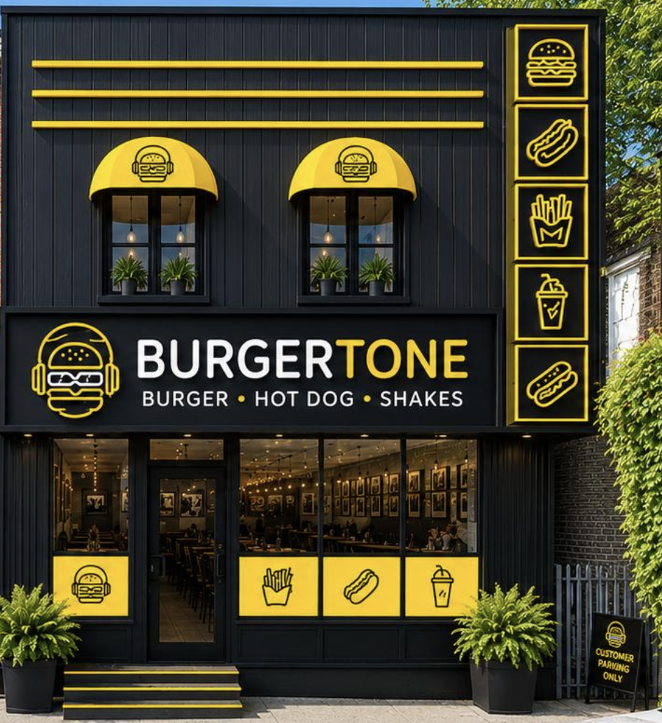 Approved Burgertone storefront concept